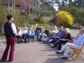 Andree Schinke leitete den Erlebnispädagogischen Workshop, hier seine Einführung.